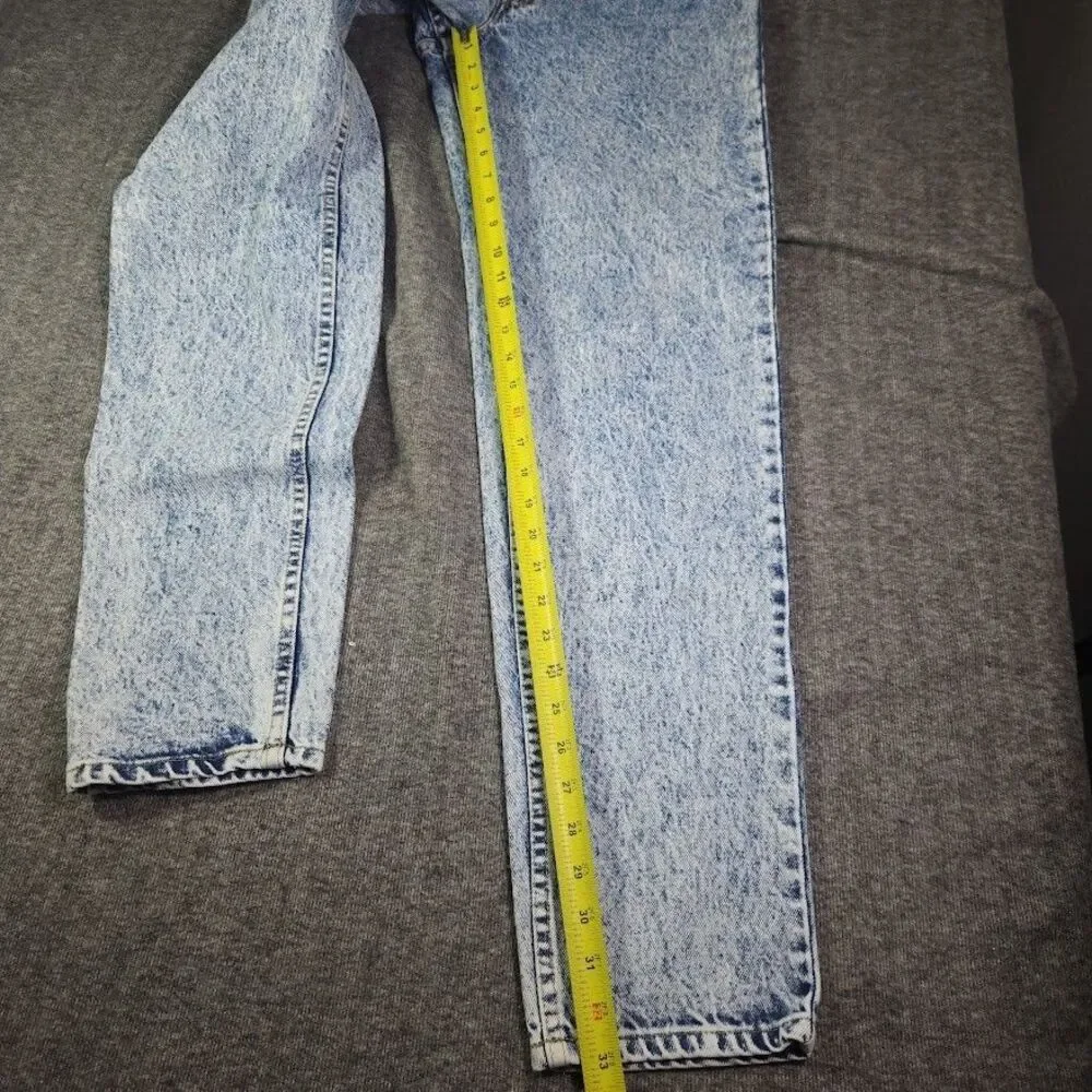 Vintage Levis 550 Acid Wash Jeans USA Made Orange Tab (Tag 31x34) Real 28x33 80s